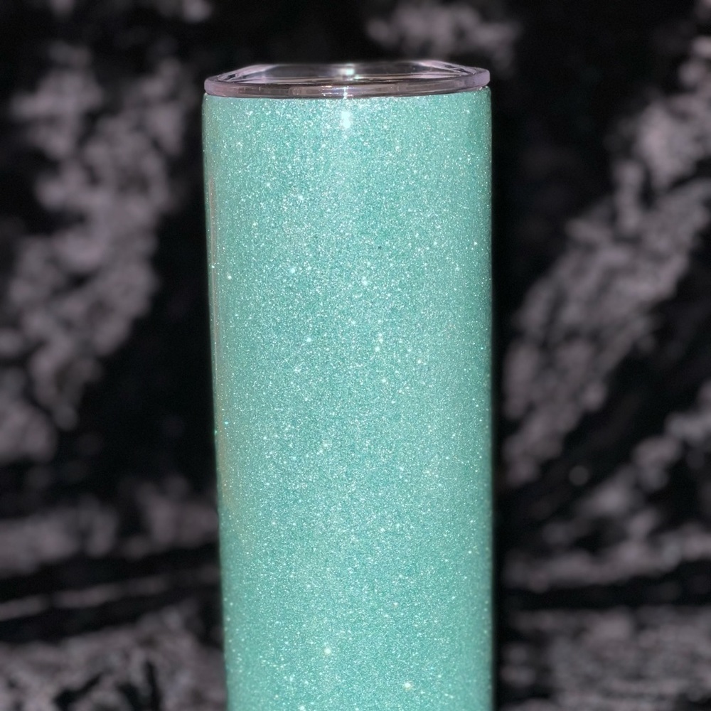 20oz glittered tumbler